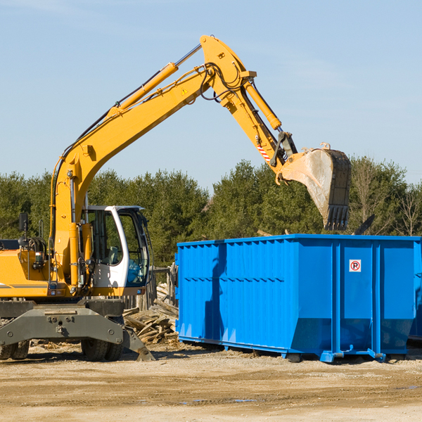 can i choose the location where the residential dumpster will be placed in Riverton West Virginia